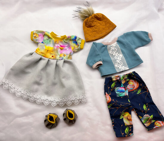 43 cm nukule kevadistes toonides komplekt