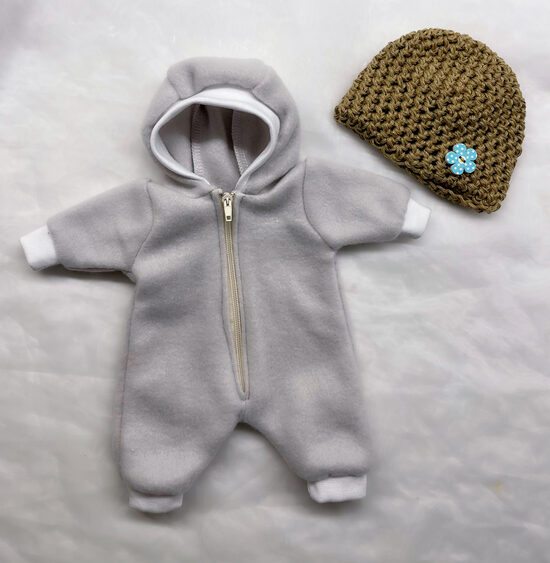 30 cm nukule fliiskombe ja mütsi komplekt